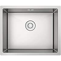 KAIBOR fregadero un seno 50x43x19cm empotrado de acero inoxidable Cocina- desde armario bajo mueble 60cm- incluyendo…